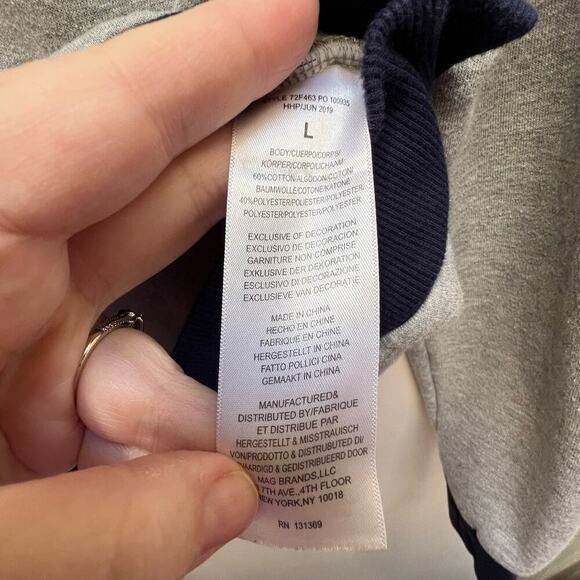 FILA Youth Crewneck Fleece Sweatshirt Size L - Picture 8 of 8